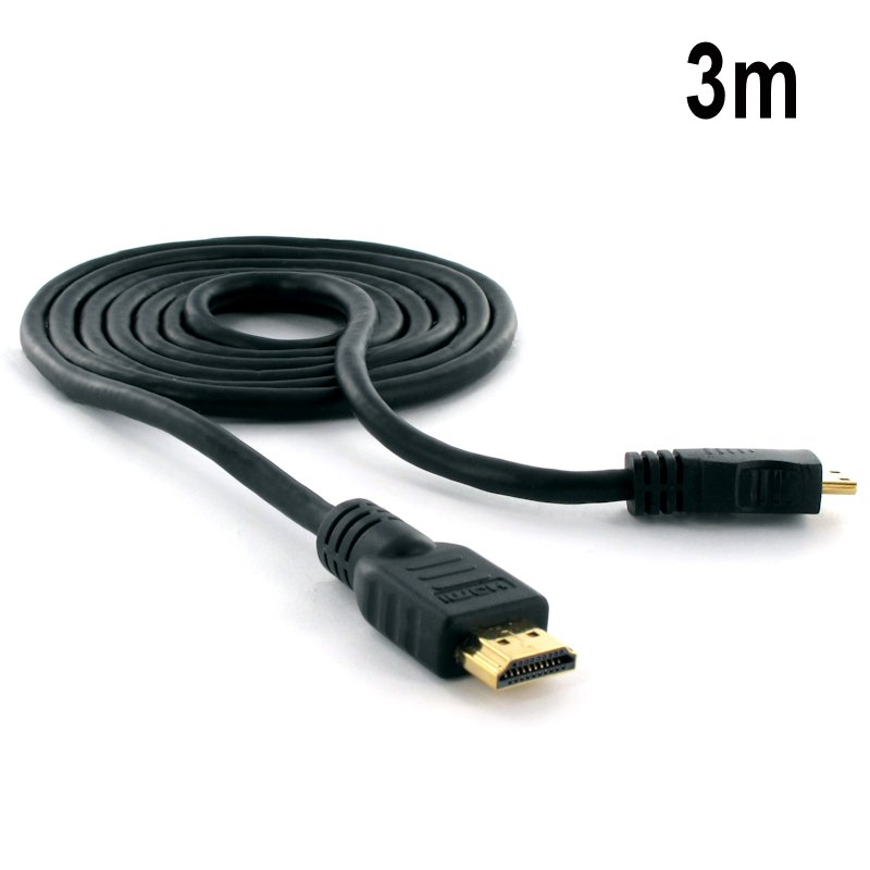 CABO HDMI 03 M - VERSAO 2.0 SUPORTA 3D/4K 19PIN SEM MALHA BLINDADO CONECTOR BANHO OURO