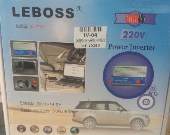 INVERSOR DE ENERGIA 12V 220V 500W