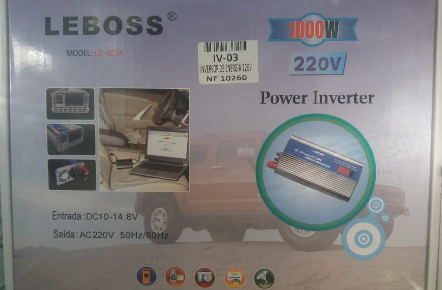 INVERSOR DE ENERGIA 12V 220V 1000W