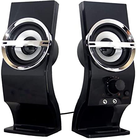 CAIXA DE SOM 2.0 5W RMS COM CONTROLE DE VOLUME E ENTRADA E SAADA DE AUDIO KP-7024
