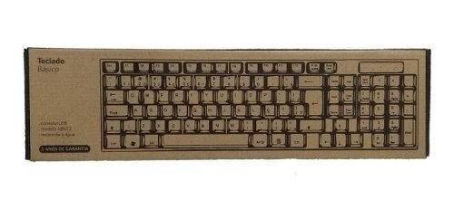 TECLADO PC USB BASICO SLIM PRETO USB BULK