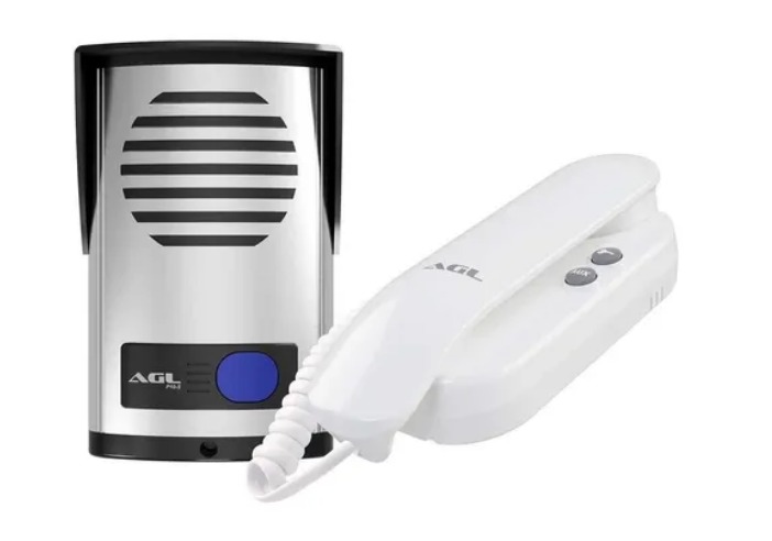 PORTEIRO ELETRONICO AGL P10 PEQ CINZA