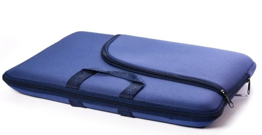 CAPA PARA NOTEBOOK 15.6 - AZUL COM BOLSO