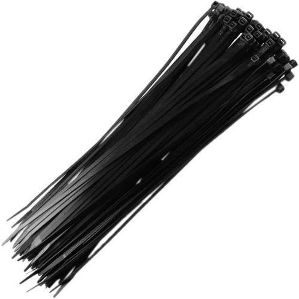 ABRACADEIRA DE NYLON 2.5MM X 200MM PRETO 100 PCS