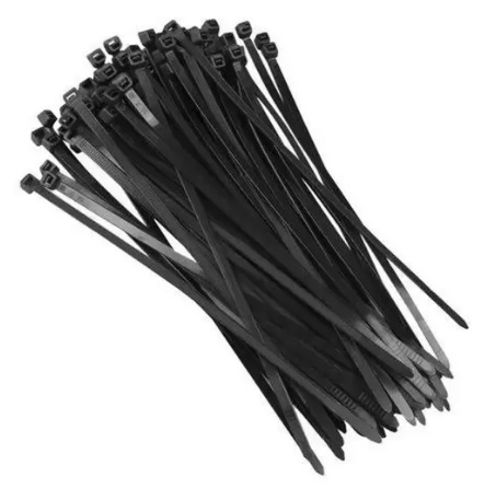 ABRACADEIRA DE NYLON 4.8MM X 400MM PRETO 100 PCS