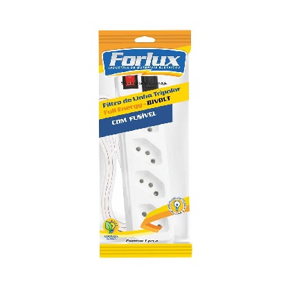 FILTRO DE LINHA 04 TOMADAS - BRANCO 4 T 1.2 MTS 2PT 10A/250V