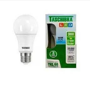 LAMPADA 09W BULBO LED 09W LED BULBO TASCHIBRA 09W 6.5K