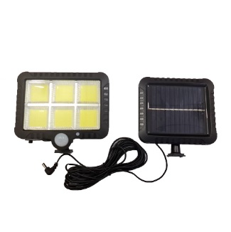 Luminaria Solar Parede 120 Cob Sensor Presenca 3 Funcoes 2