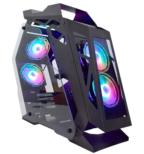 GABINETE GAMER STORM-Z DYNAMIC ROB RGB LATERAL VIDRO 5 FAN