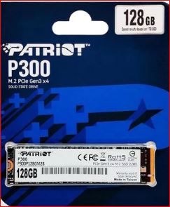 HD SSD M2 NVME - 128 GB PATRIOT 3D NANO FLASH P300P128GM28 NVME